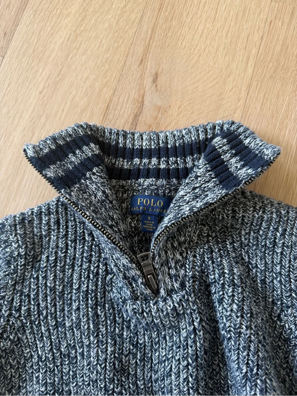 Ralph Lauren Marled Zip-Neck Sweater - Kids size 5
